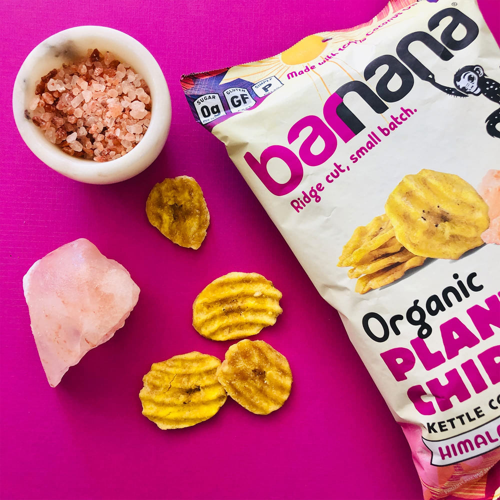 Barnana reverso del empaque con tabla nutricional y certificaciones visibles