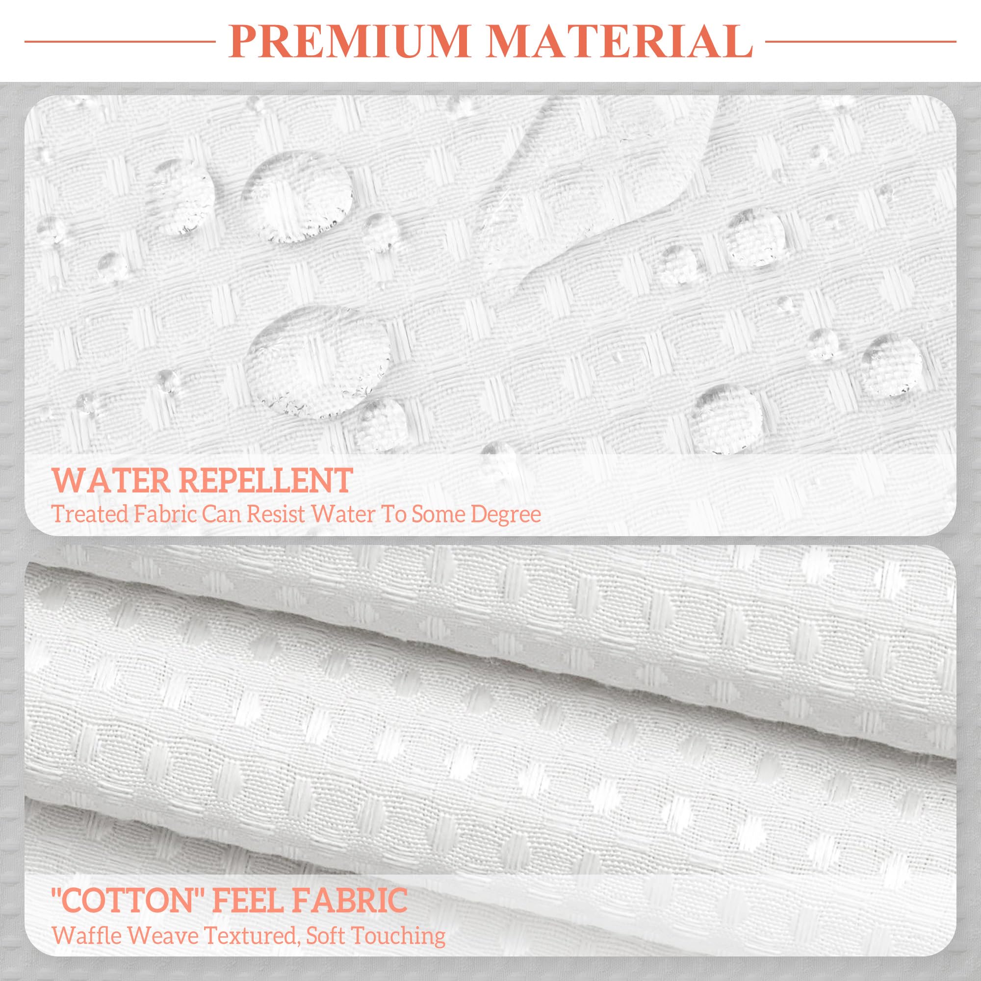 Barossa Design cortina en uso con forro impermeable mostrando protección