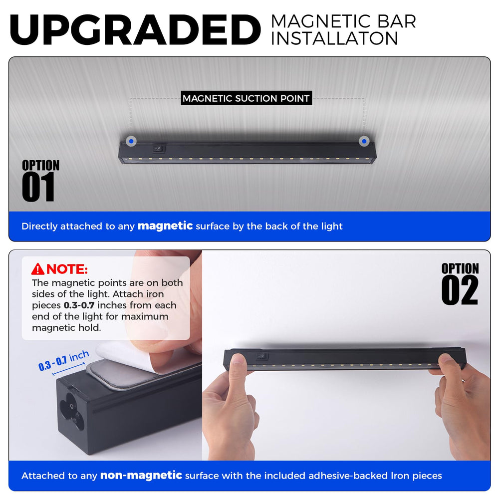 Barrina magnetic bar attachment demonstrating quick mounting on metal surfaces