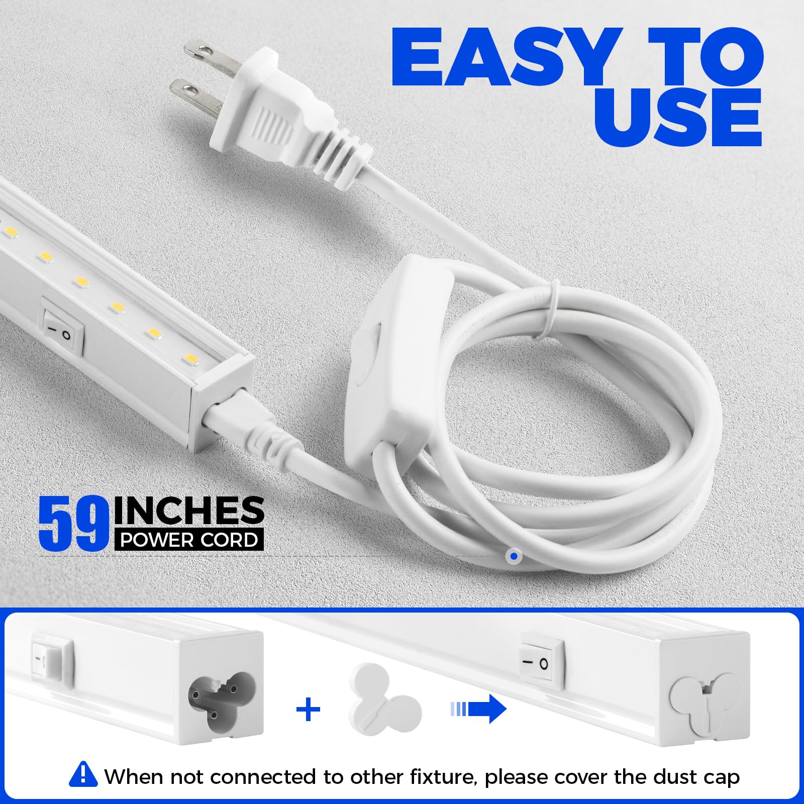 Barrina installation kit with clips, tapes and cable ties for quick setup