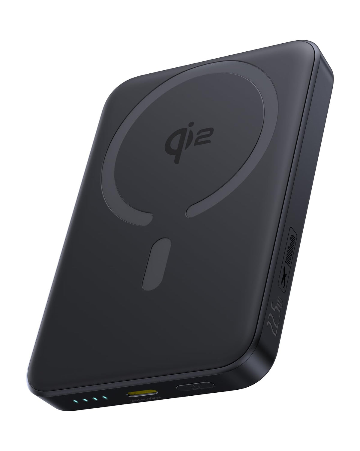 Baseus vista frontal del power bank elegante, carga rápida y portátil