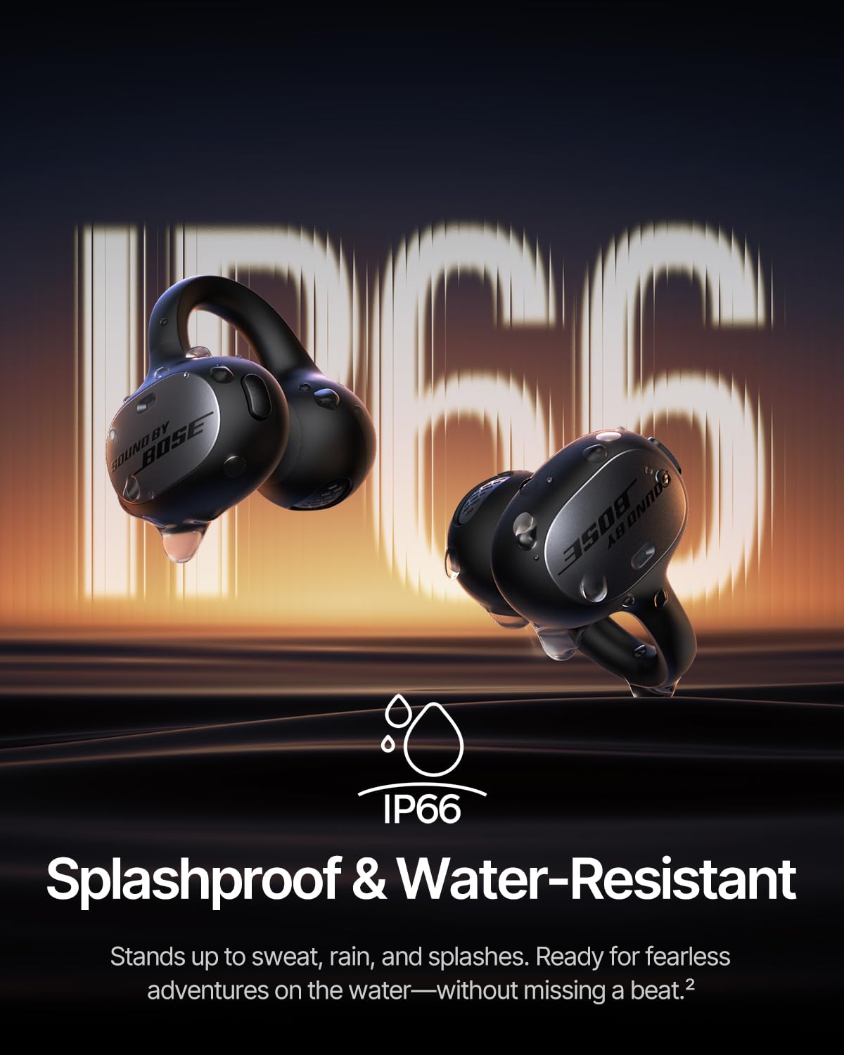 Baseus Inspire XC1 en bicicleta demostrando resistencia IP66 y llamadas claras