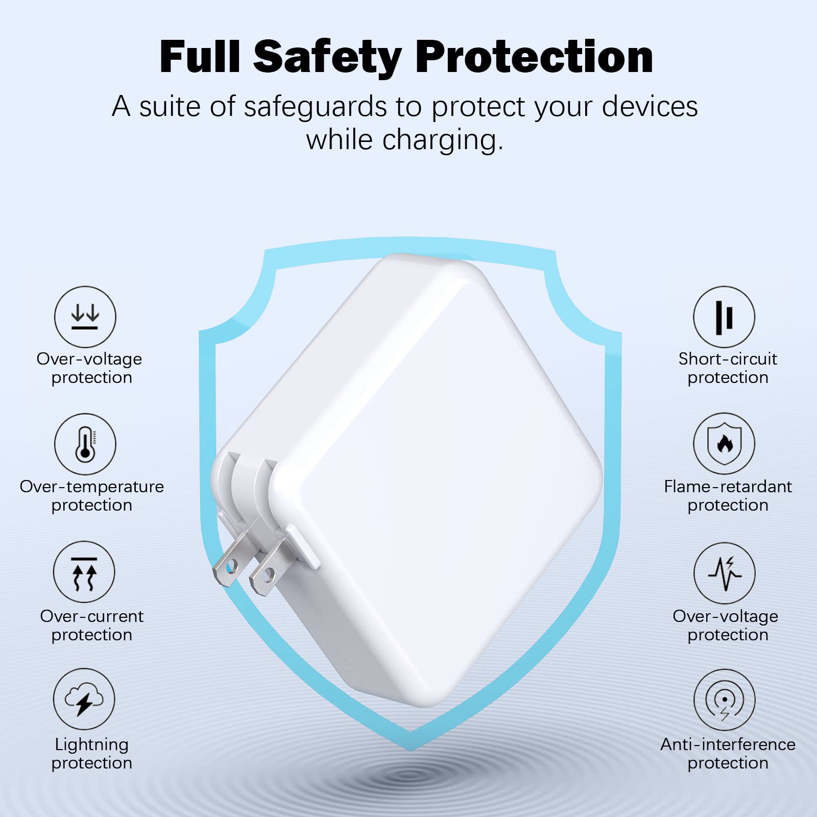 Basickaws folded plug side view compact for travel convenience