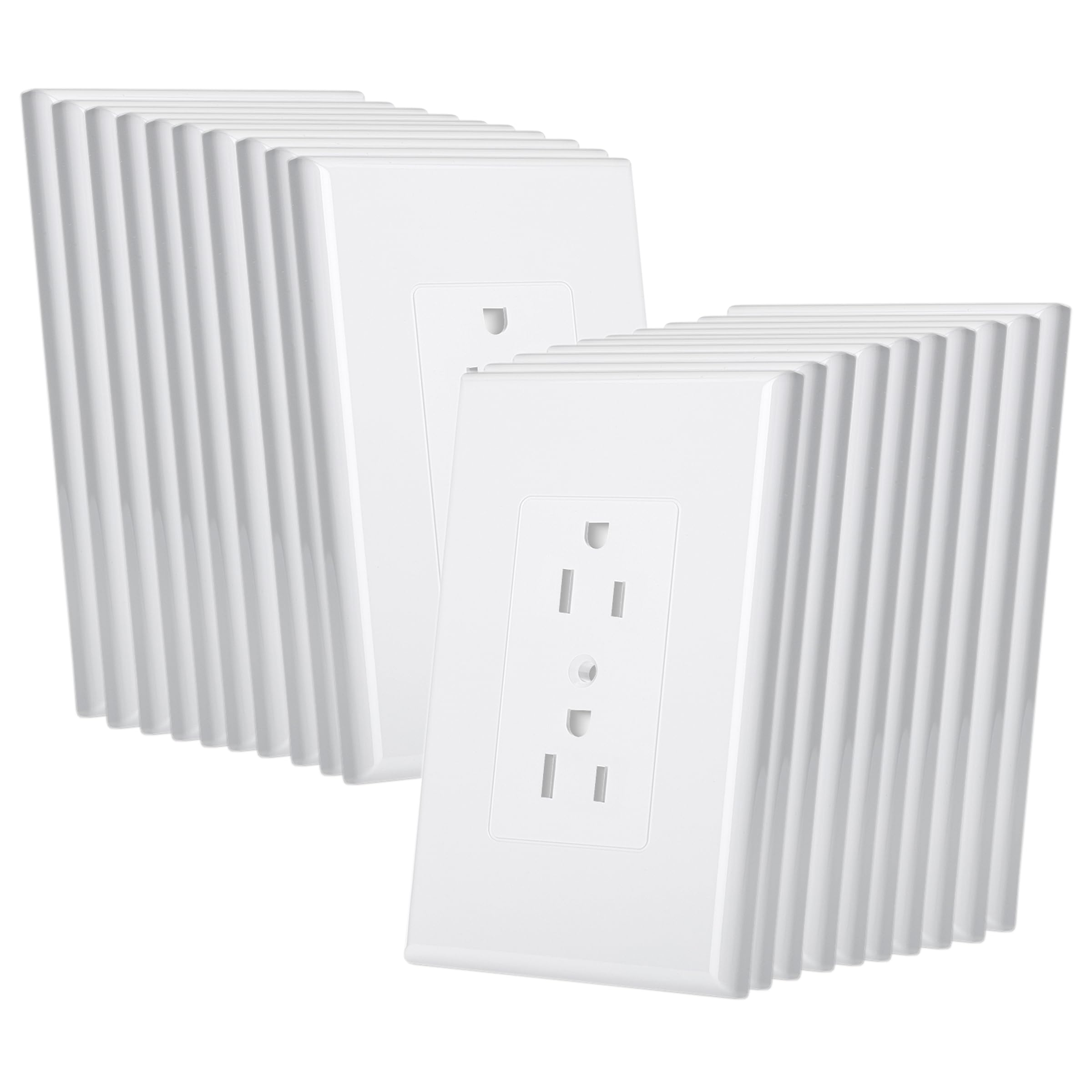 Bates Choice placa frontal blanca mostrando acabado limpio y moderno