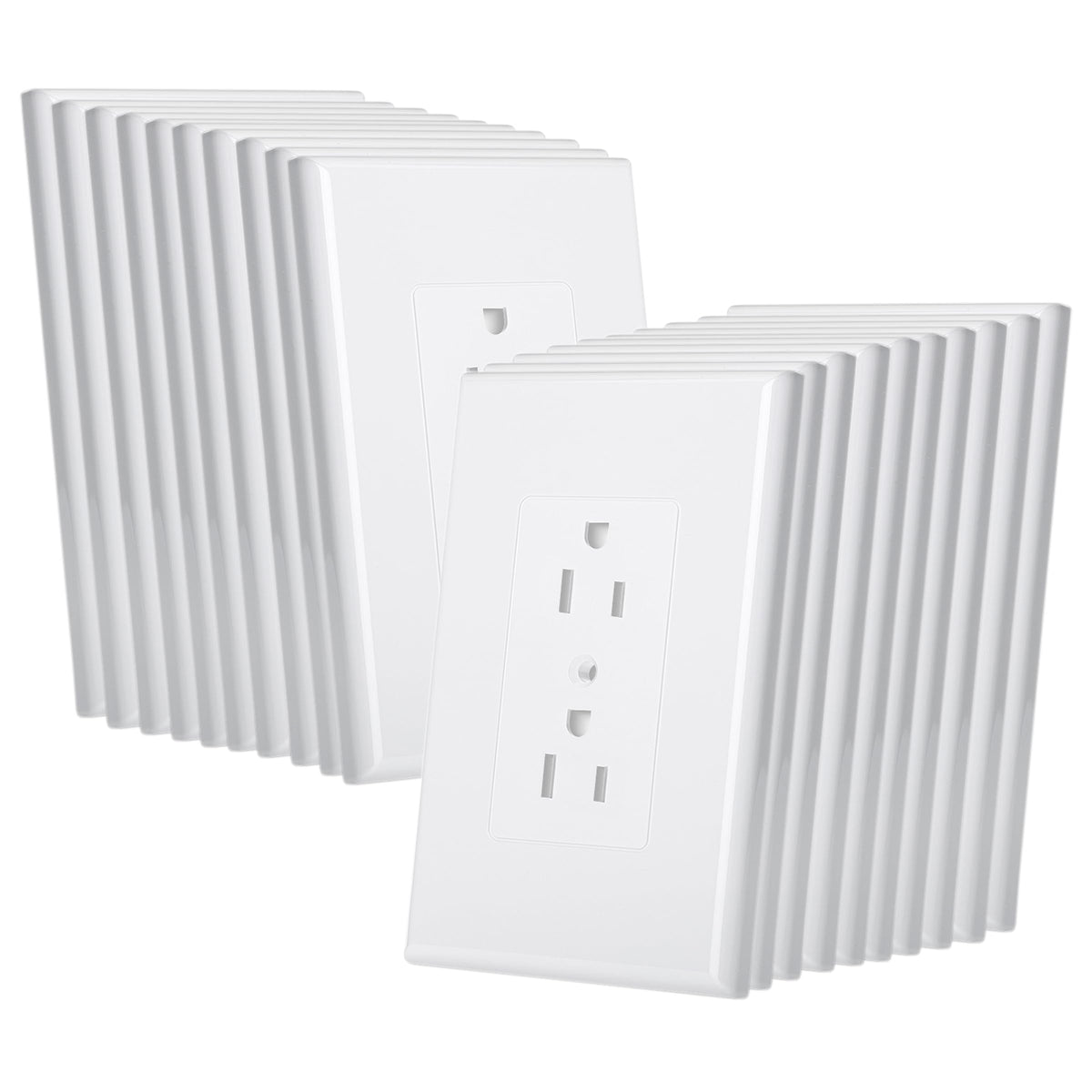Bates Choice placa frontal blanca mostrando acabado limpio y moderno
