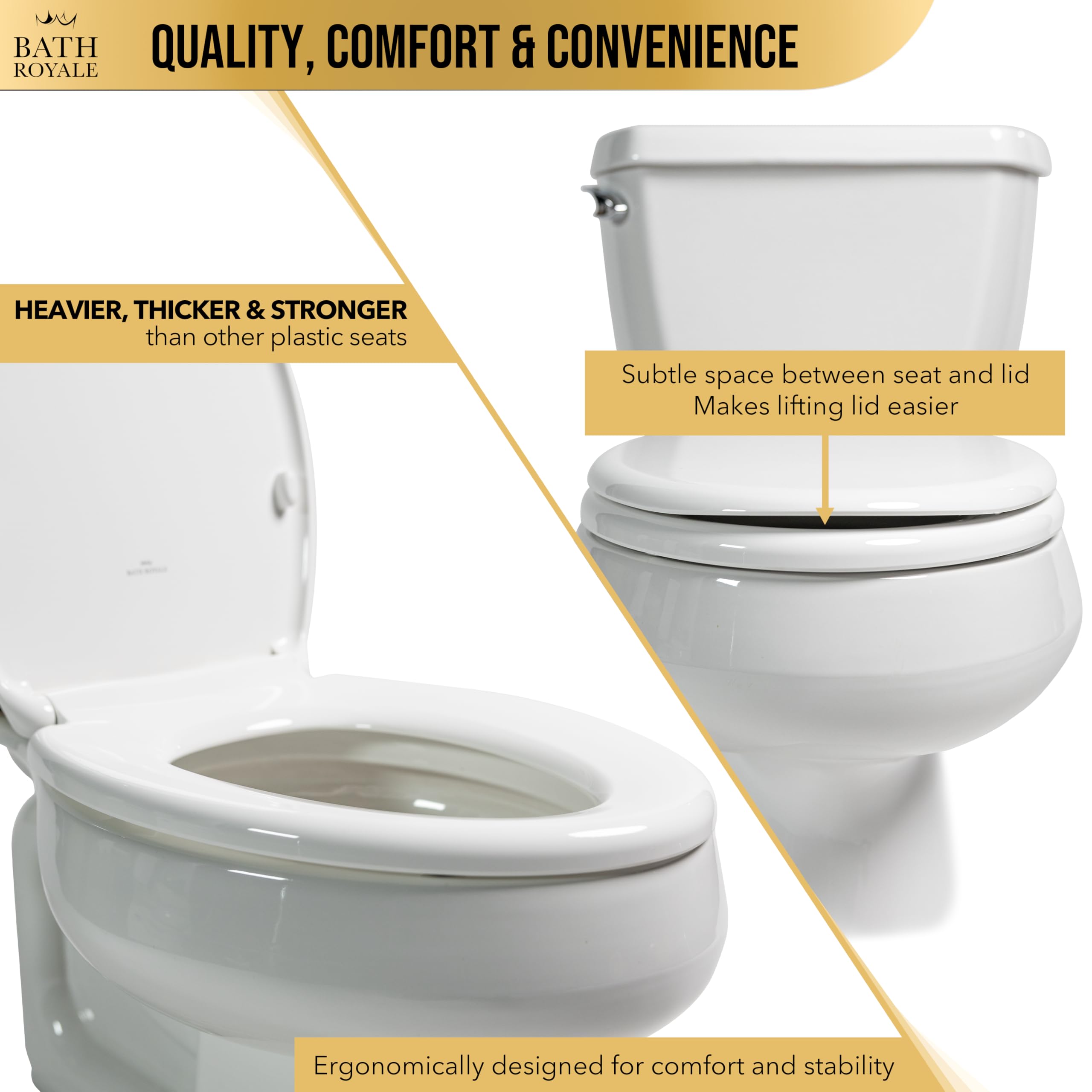Bath Royale cuatro topes que distribuyen peso y aumentan estabilidad