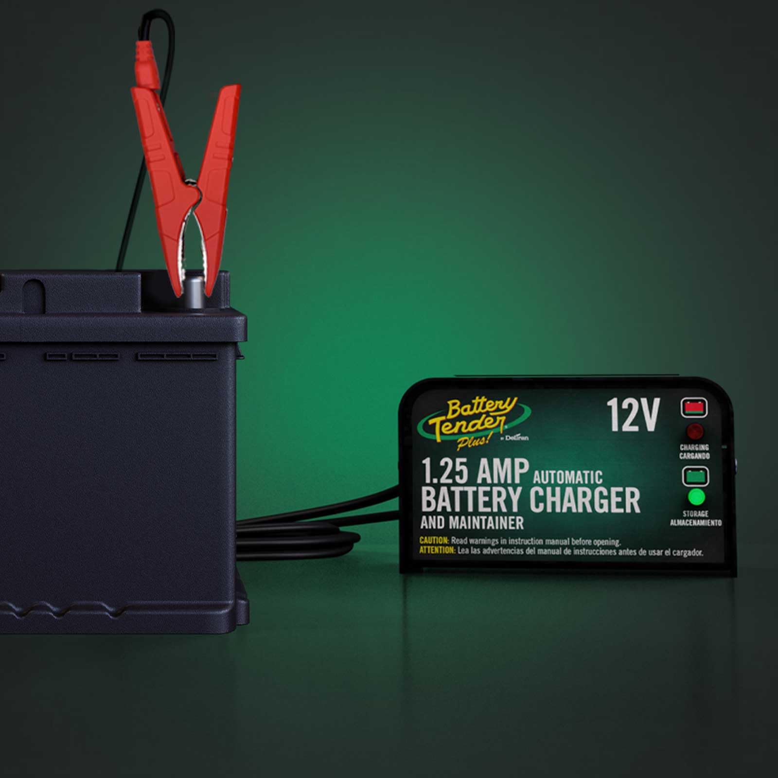 Battery Tender etiqueta con especificaciones para elegir correctamente