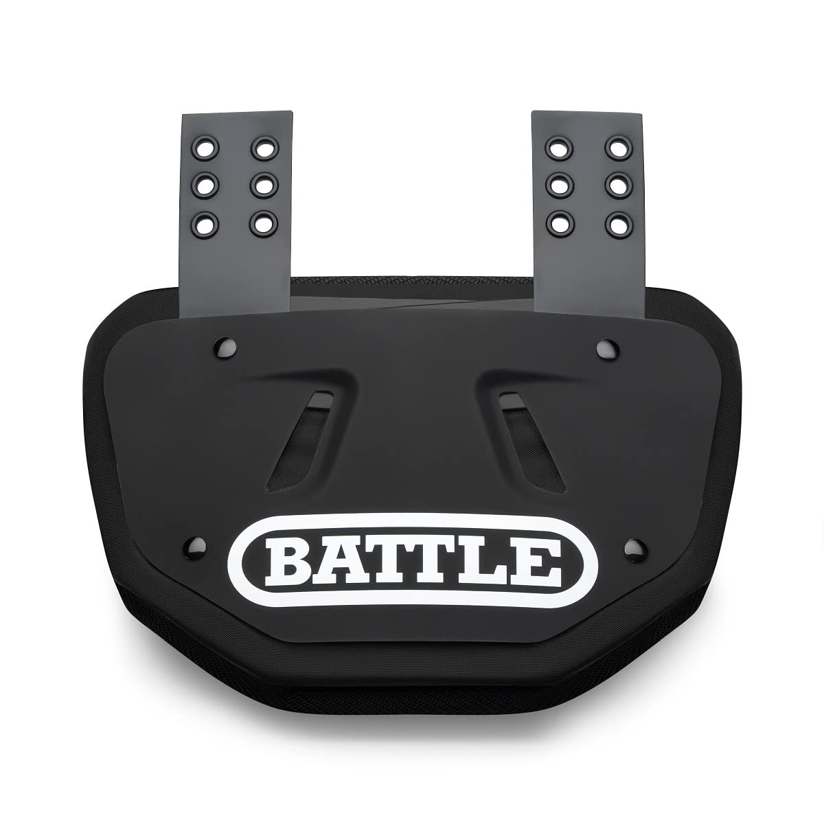 Battle protector trasero vista frontal mostrando cobertura y diseño elegante