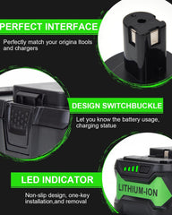 BATWAYPRO primer plano de indicador LED para comprobar nivel de carga fácilmente