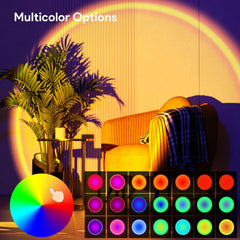 Bavcieu proyección tipo atardecer iluminando dormitorio para ambiente acogedor