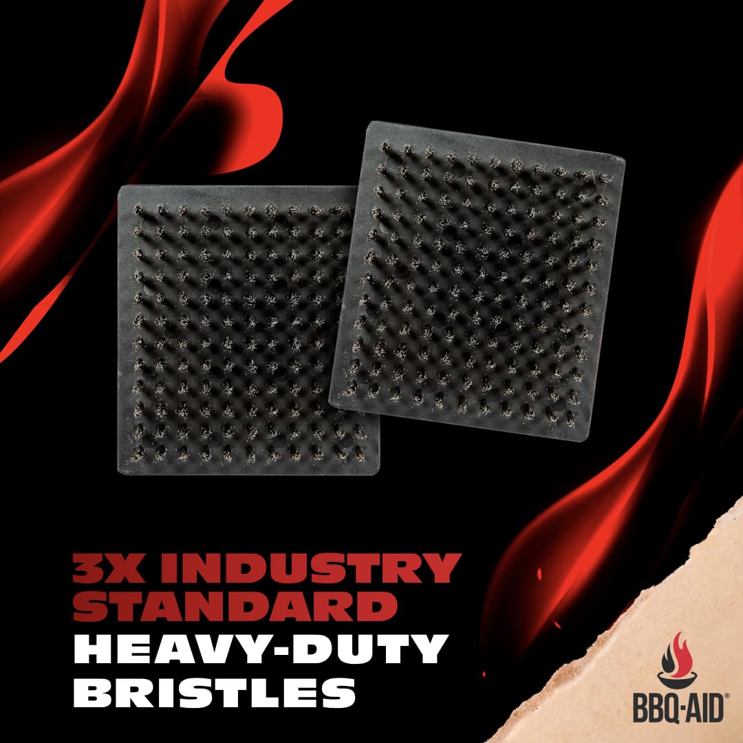 BBQ-Aid cabezal con cerdas de acero inoxidable para limpieza eficaz