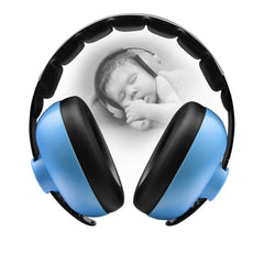 BBTKCARE auriculares frontales azules mostrando diseño cómodo y ajuste