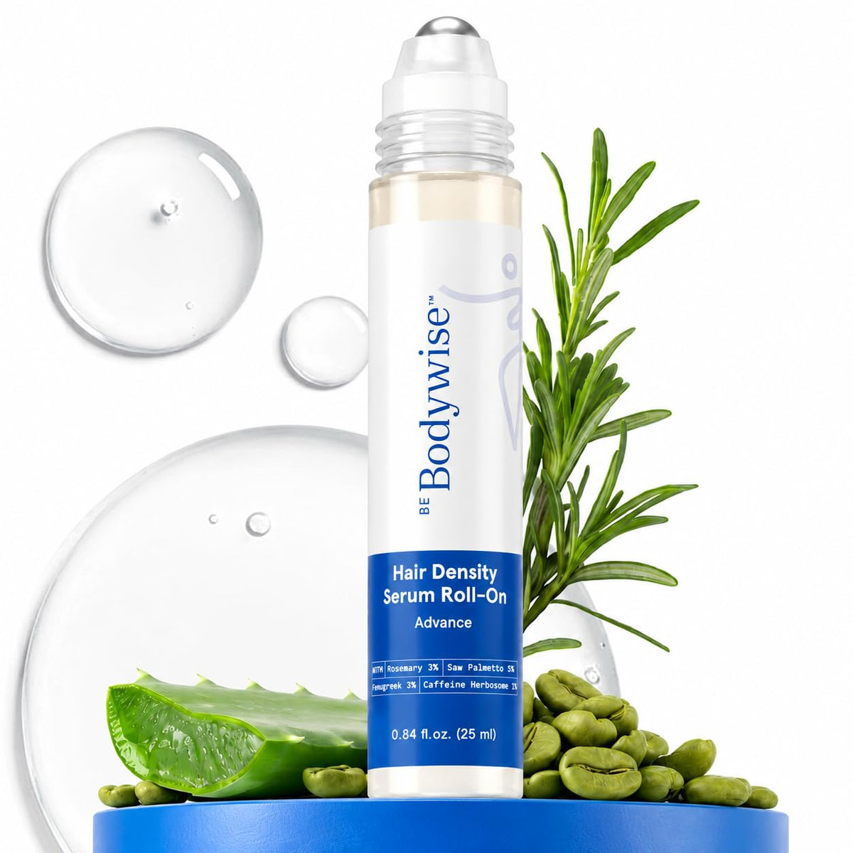 Be Bodywise roll-on frontal mostrando diseño y tamaño del envase