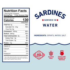 Beach Cliff sardinas servidas en tostada como opción rápida y alta en proteína