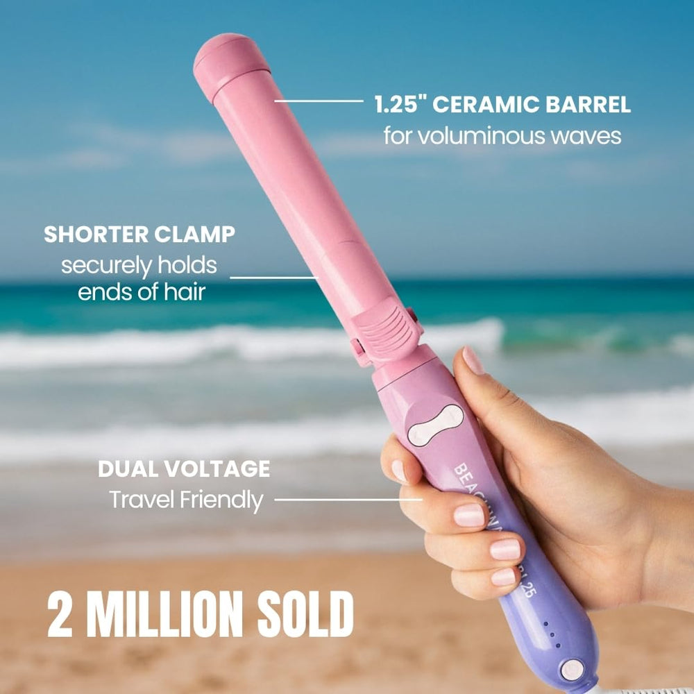 Beachwaver B1 controles de rotación con botones de flecha para peinar más rápido
