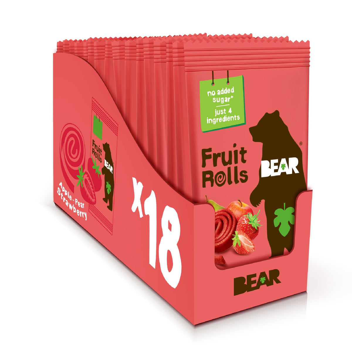 BEAR pack frontal con rollitos de fresa, visibilidad y conveniencia