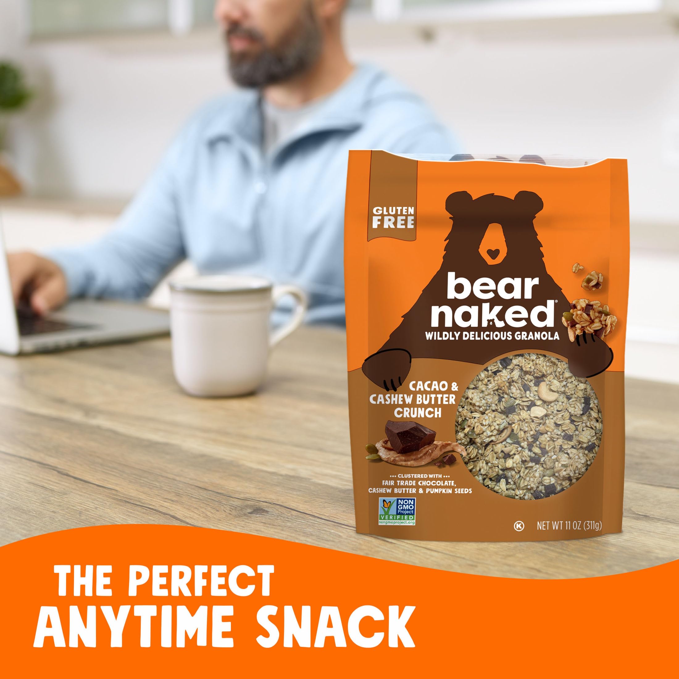 Bear Naked trozos de chocolate y anacardo que resaltan sabor y calidad