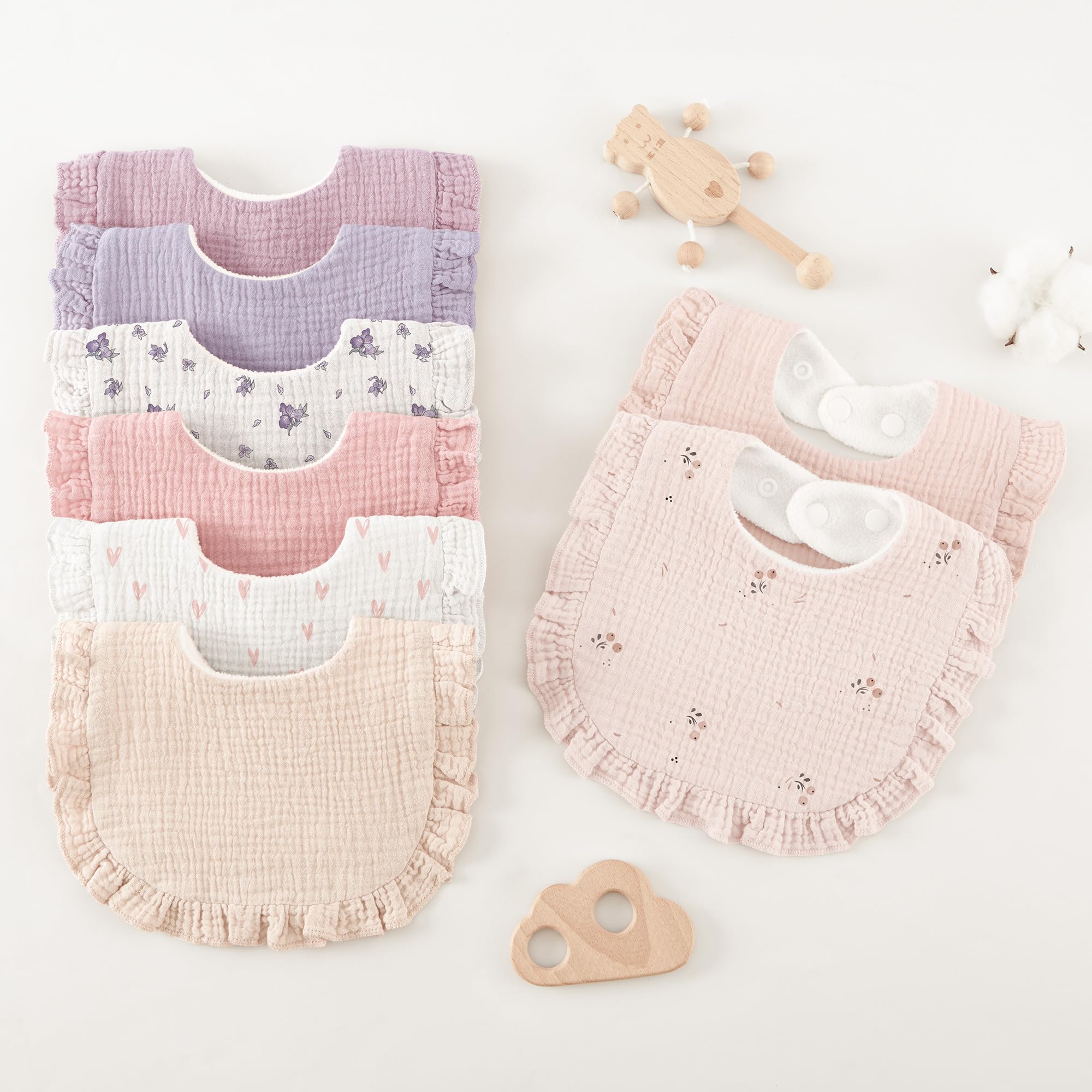 Bearmoss pack de baberos empaquetado como regalo ideal para recién nacido
