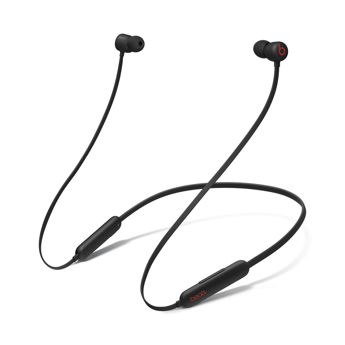 Beats Flex frontal en negro mostrando diseño y confort