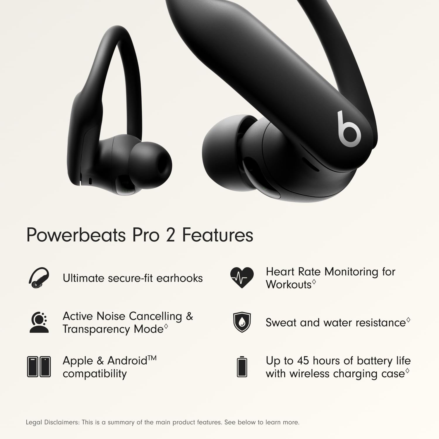 Beats auricular Powerbeats Pro 2 detalle de superficie y ergonomía confortable