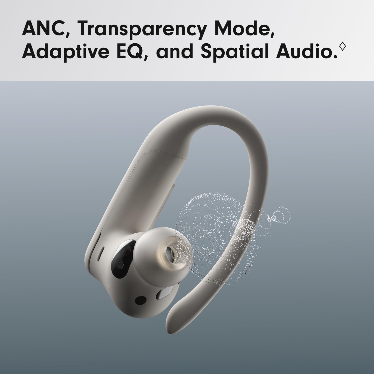 Beats Powerbeats Pro 2 comparación de tamaño en mano mostrando ligereza