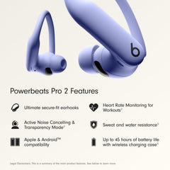 Beats Powerbeats Pro 2 enfoque en gancho flexible que asegura comodidad y sujeción