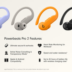 Beats Powerbeats Pro 2 detalle del gancho auricular mostrando flexibilidad y ajuste