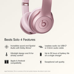 Beats Solo 4 detalle de almohadilla UltraPlush para confort duradero
