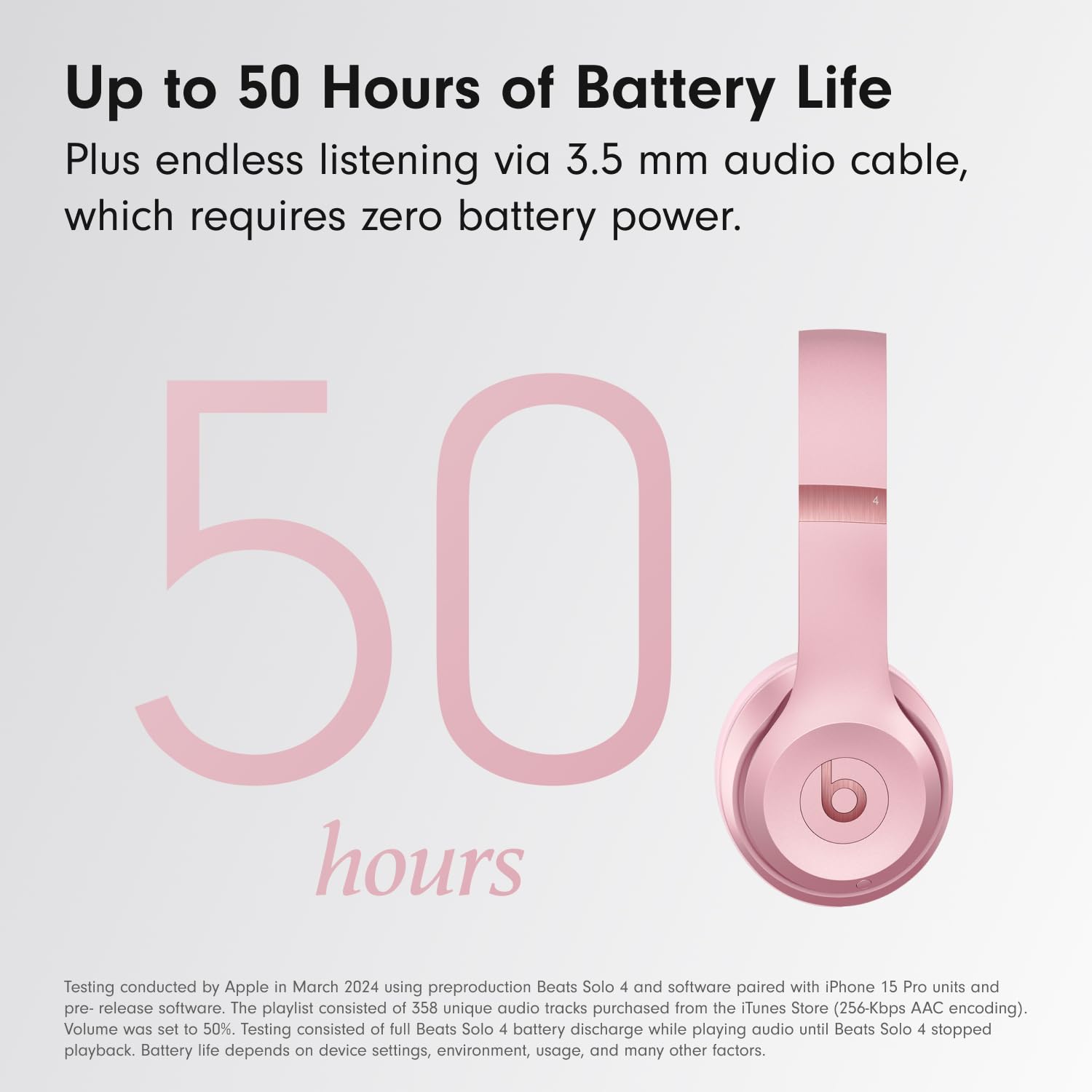 Beats Solo 4 diadema flex-grip enfatizando sujeción cómoda