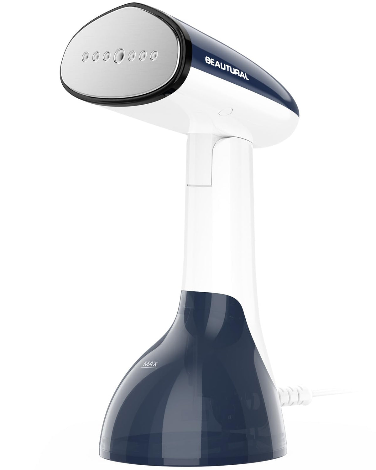 BEAUTURAL vista frontal del vaporizador mostrando diseño y botones, fácil manejo