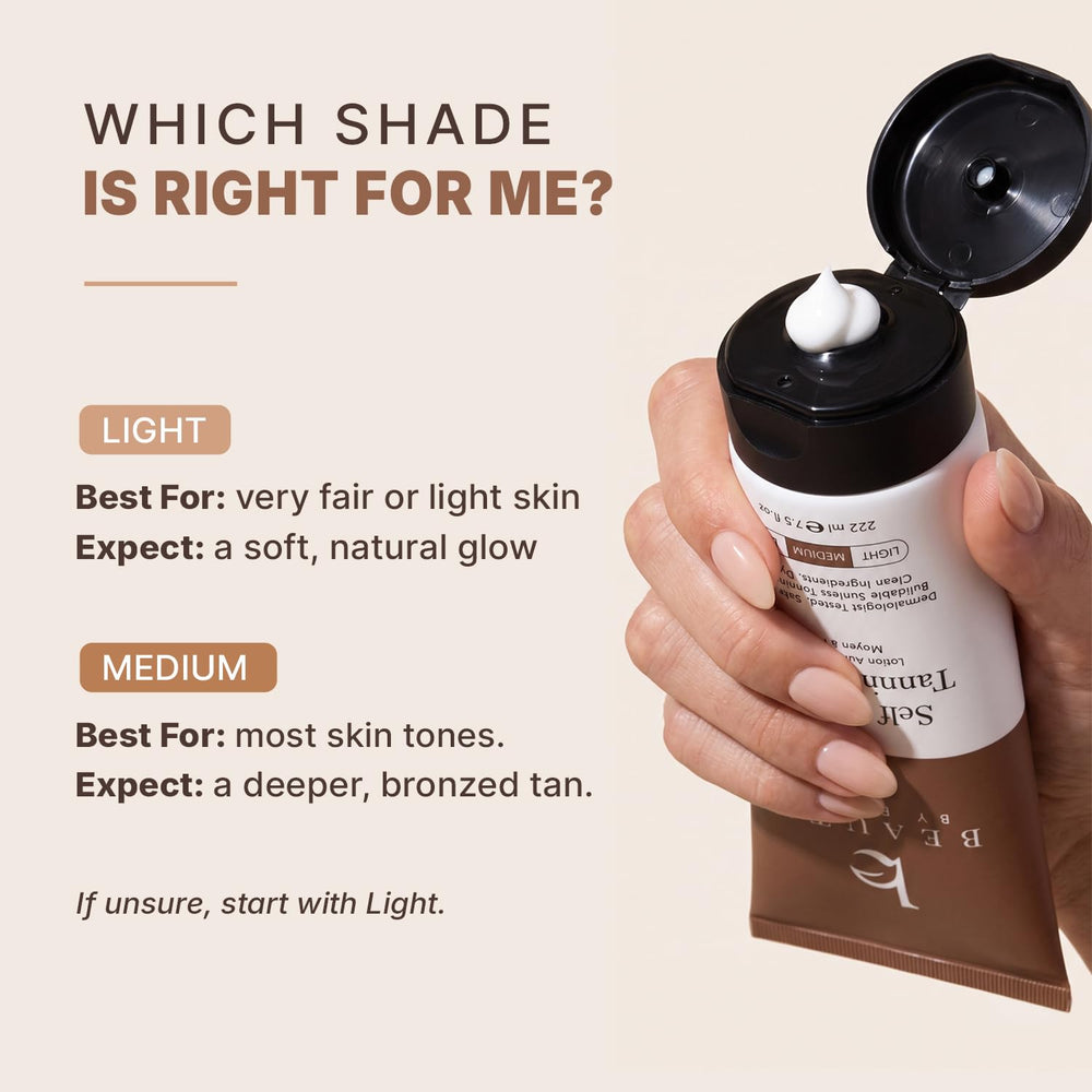Beauty by Earth comparativa de tonos Light y Medium para elegir