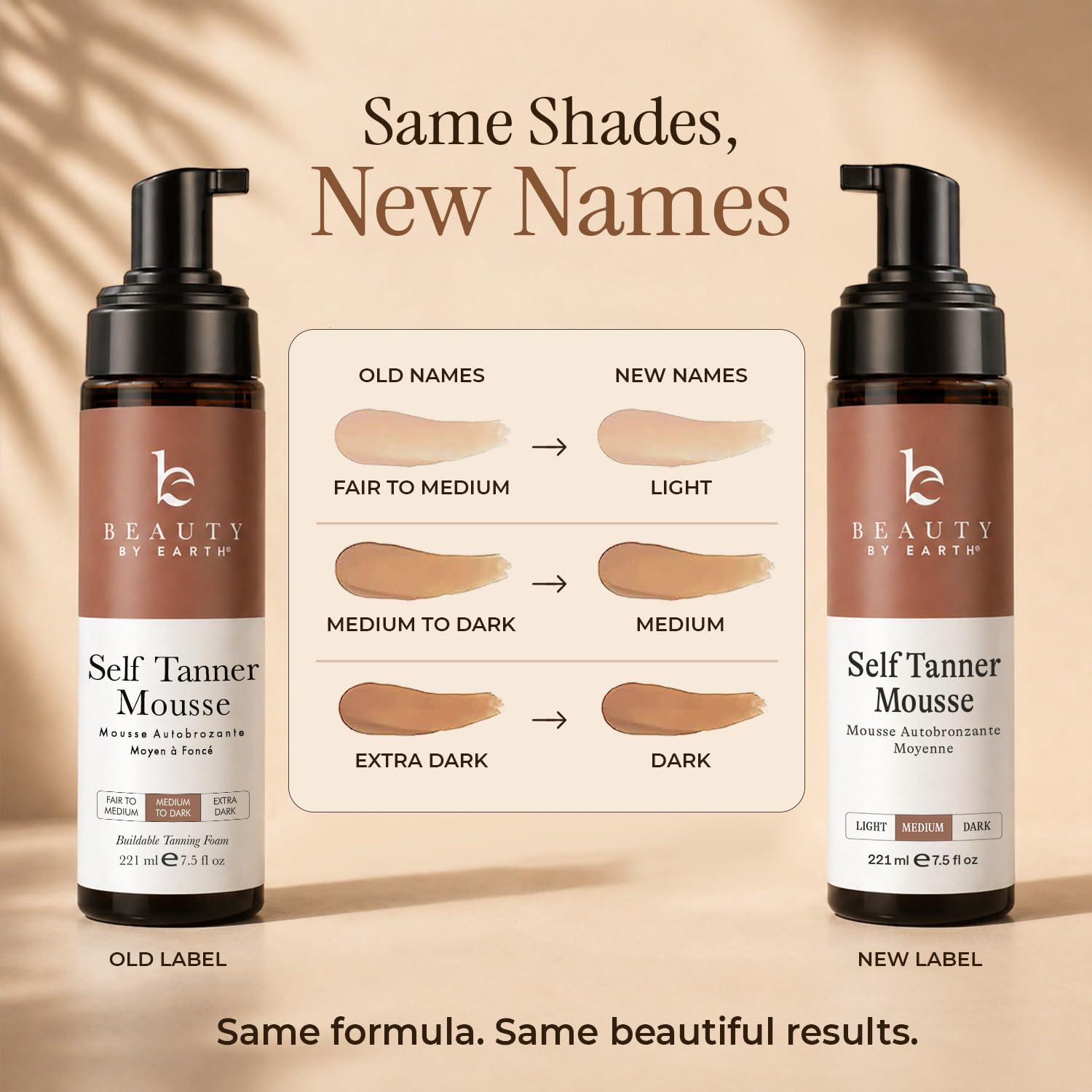 Beauty by Earth ingredientes naturales alineados, muestra pureza y seguridad