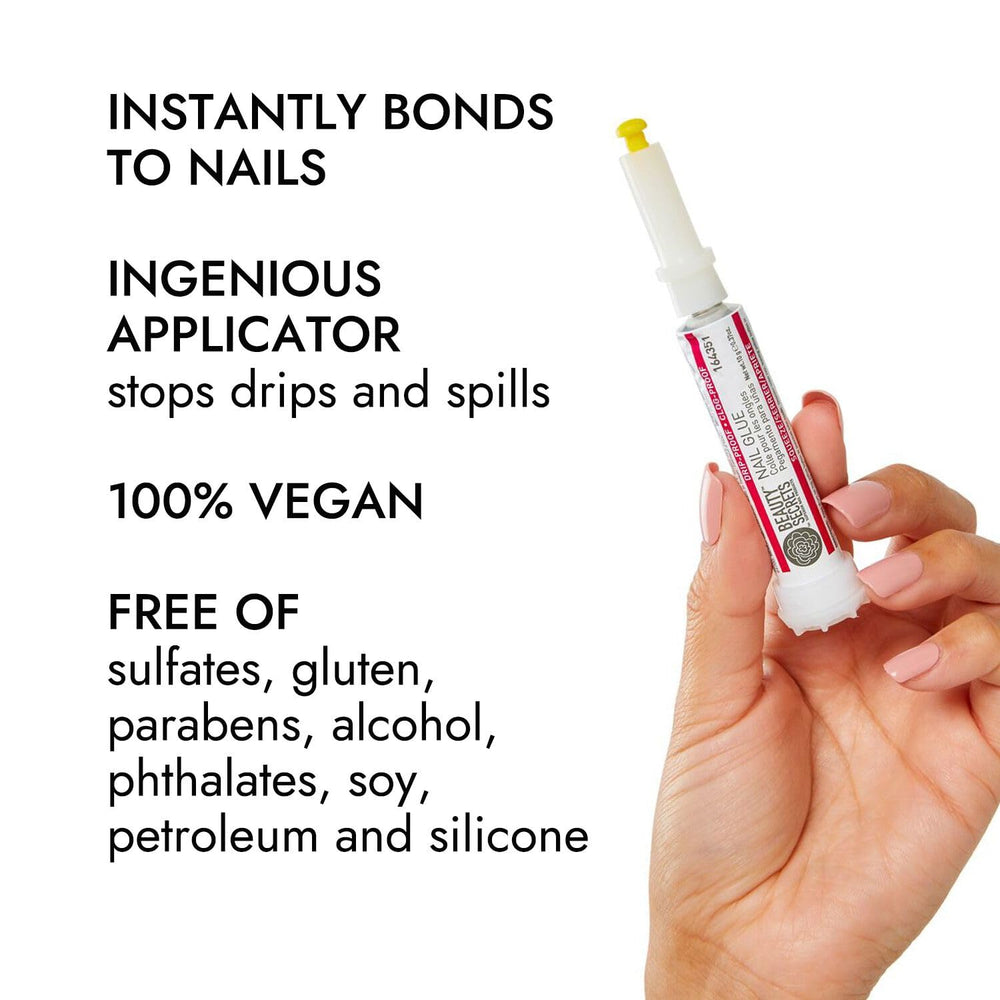 Beauty Secrets etiqueta con instrucciones, uso seguro y claro