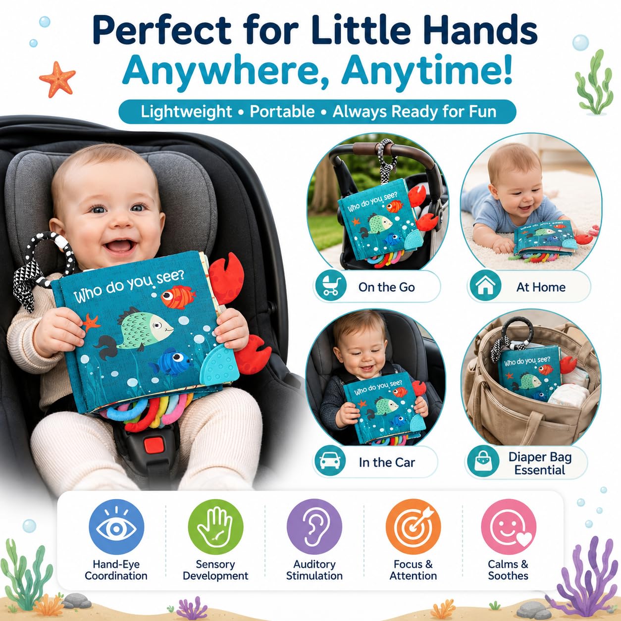 bebe mondo comparación de tamaño con mano que muestra dimensiones aptas para bebés