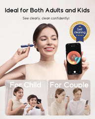 BEBIRD detalle del cabezal de cámara flexible, muestra lente 3P para definición