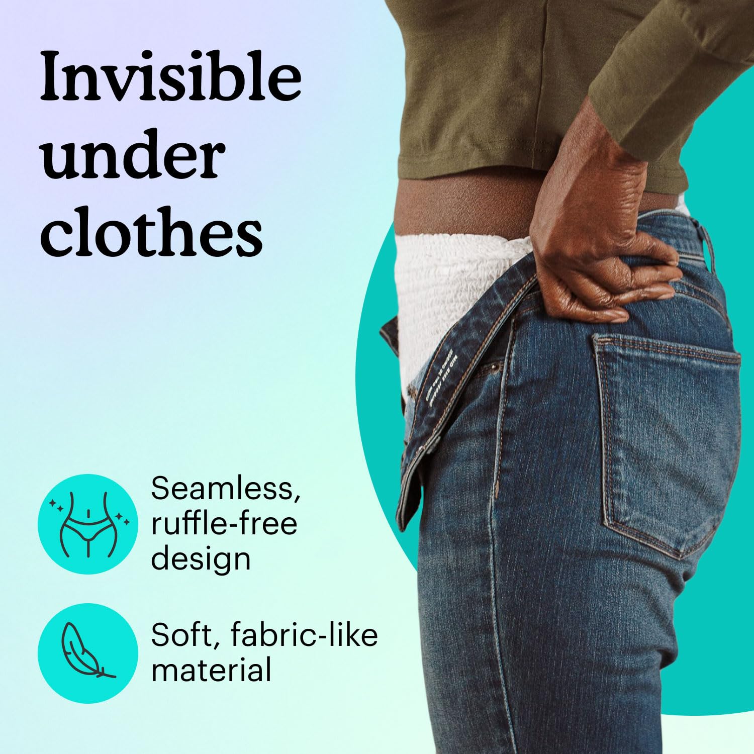 Because comparación de talla L para cintura 38–50" y ajuste cómodo