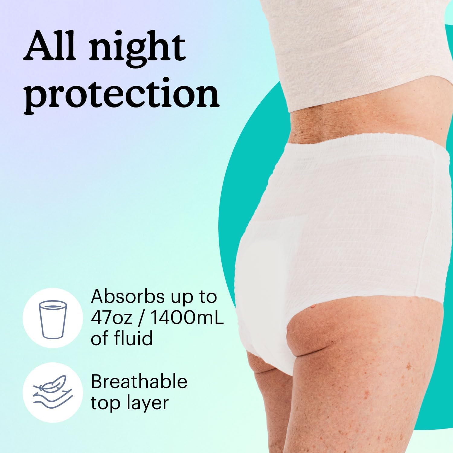 Because producto en cama ilustrando protección nocturna segura