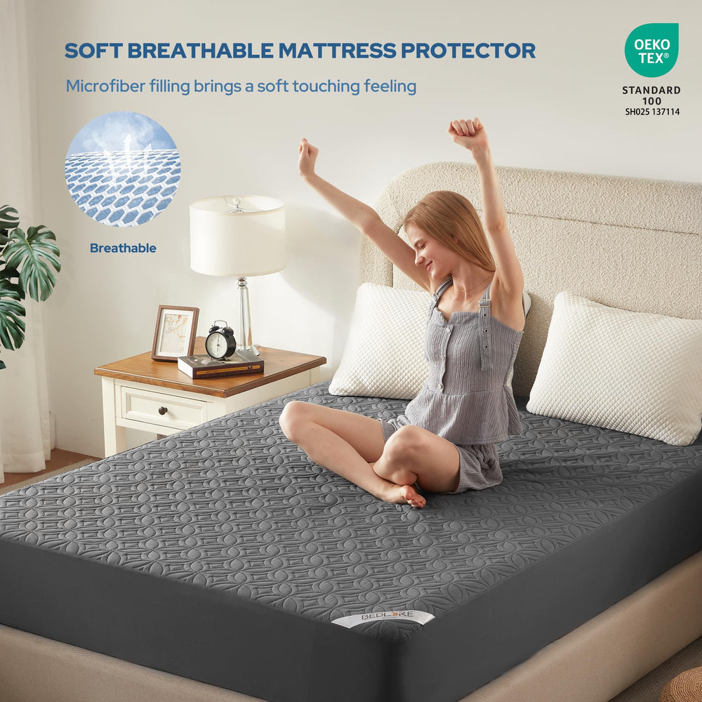 BEDLORE vista de capa TPU impermeable, evita derrames