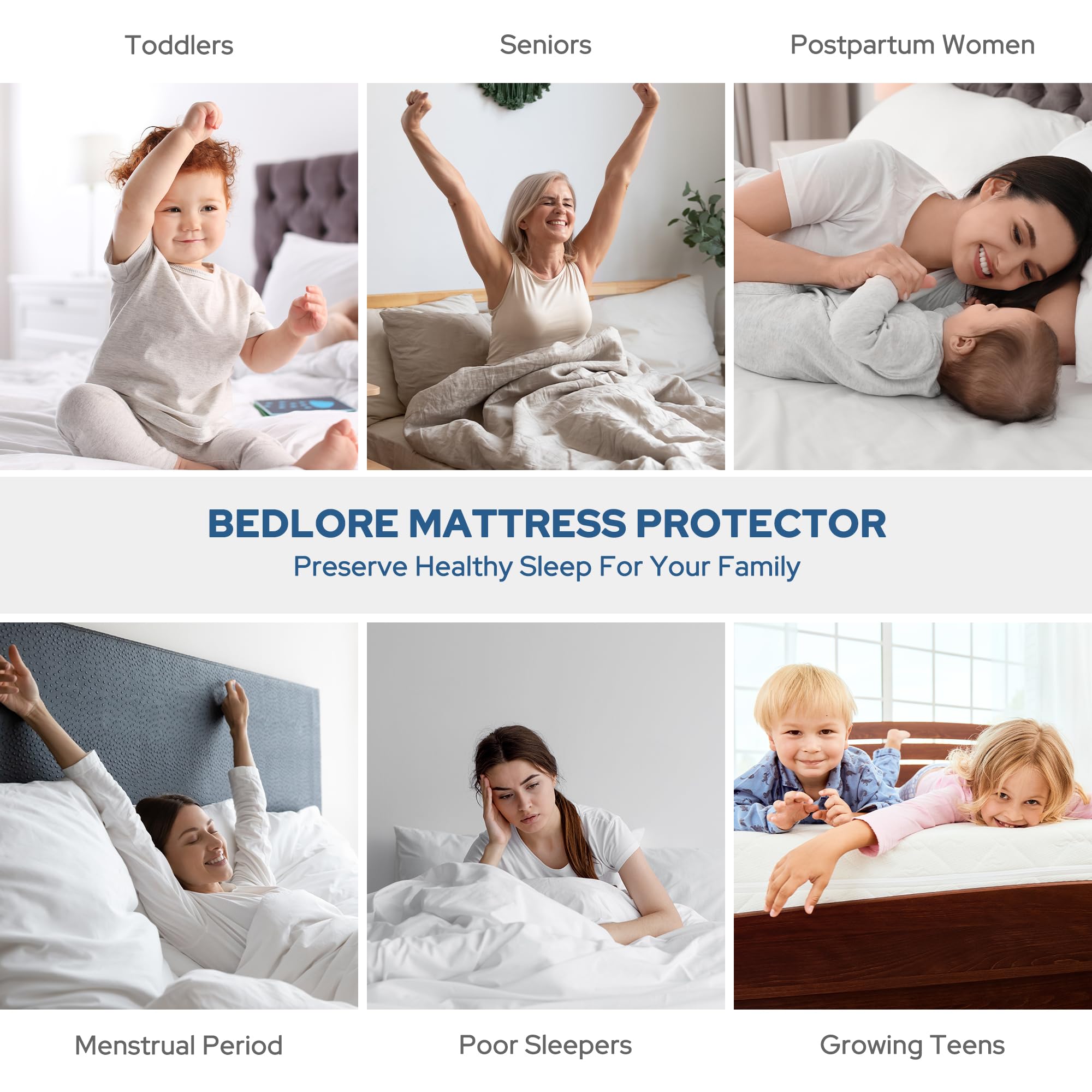 BEDLORE etiqueta de cuidados fácil de limpiar y mantener