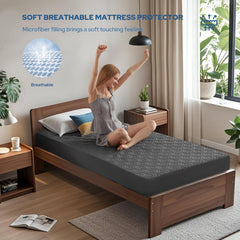 BEDLORE falda elástica 360 envolviendo colchón hasta 18 pulgadas