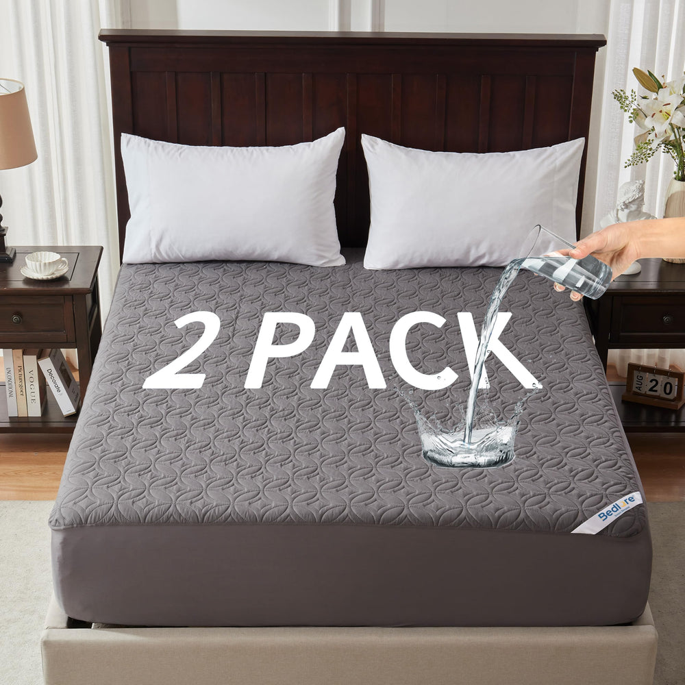BEDLORE dos protectores Twin XL en empaque, protección lista