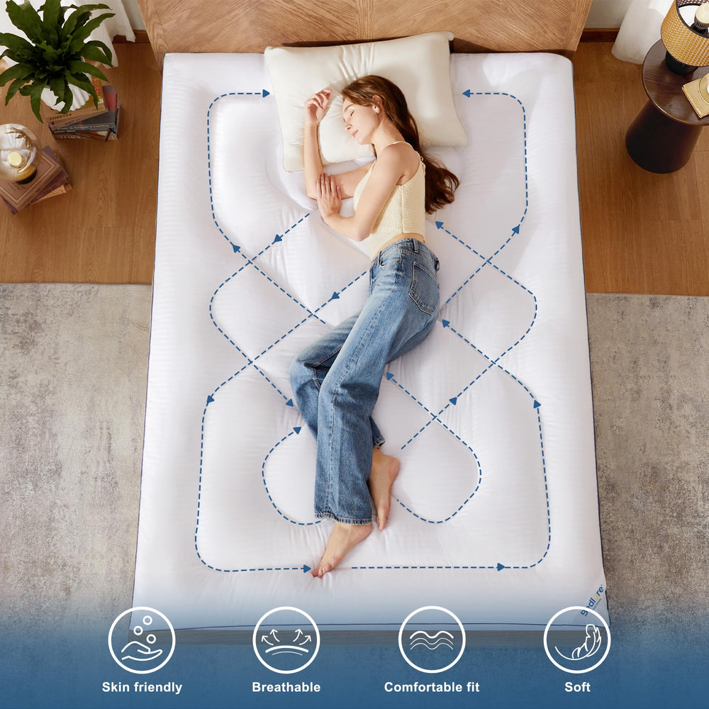 Topper BEDLORE tras lavado y secado recuperando esponjosidad y facilidad de mantenimiento