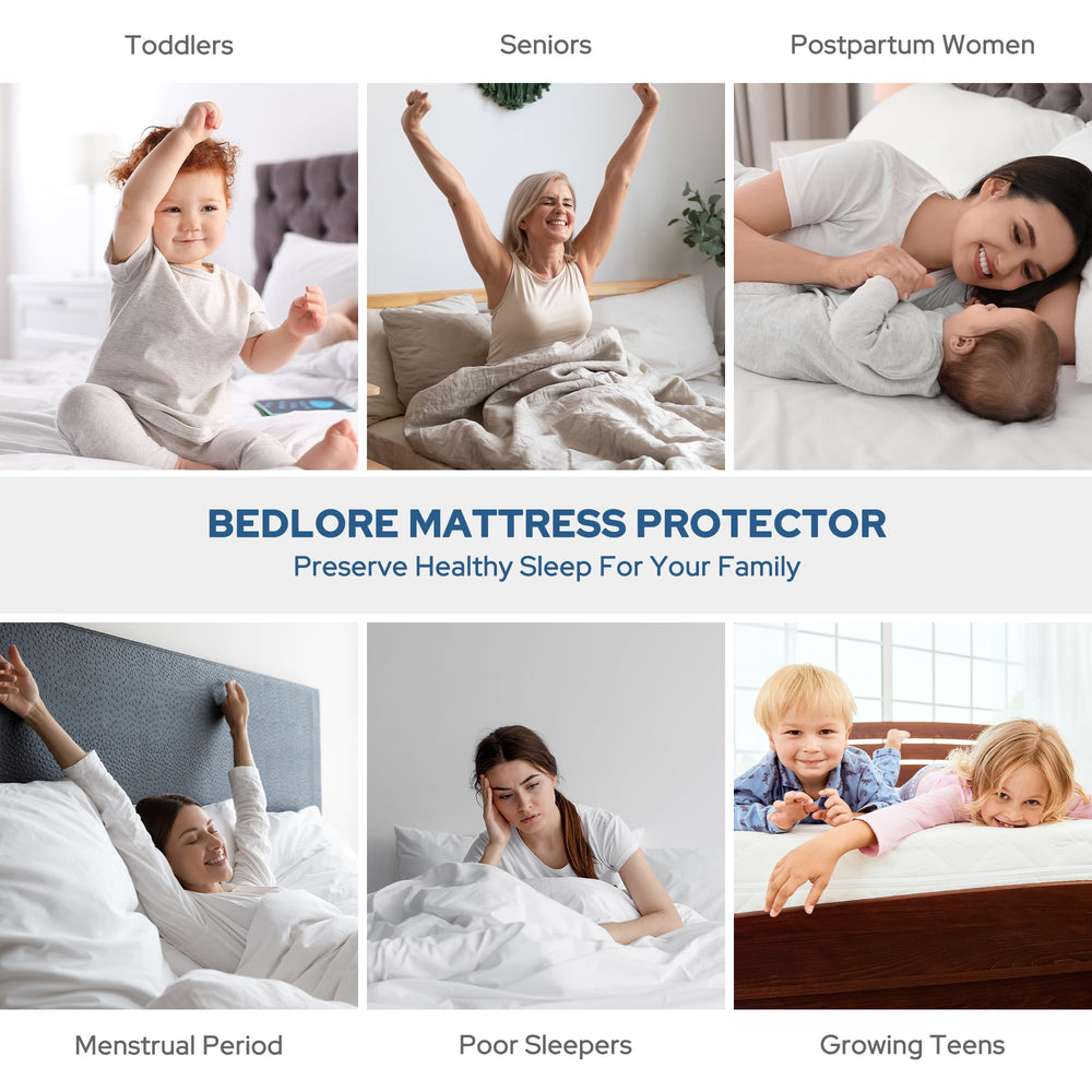 BEDLORE washcare label and fabric edge showing easy-care durability