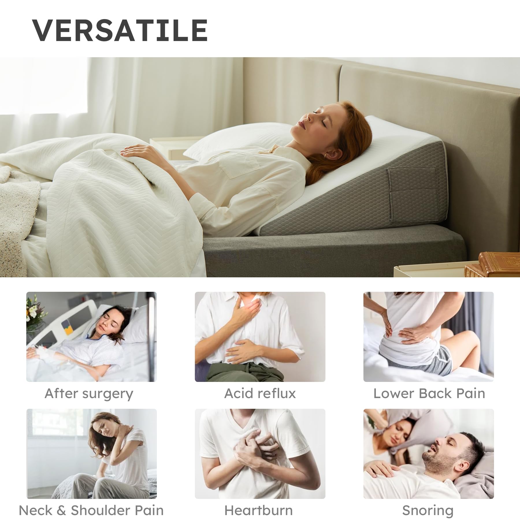 Bedluxe asa de transporte para mover el cojín fácilmente