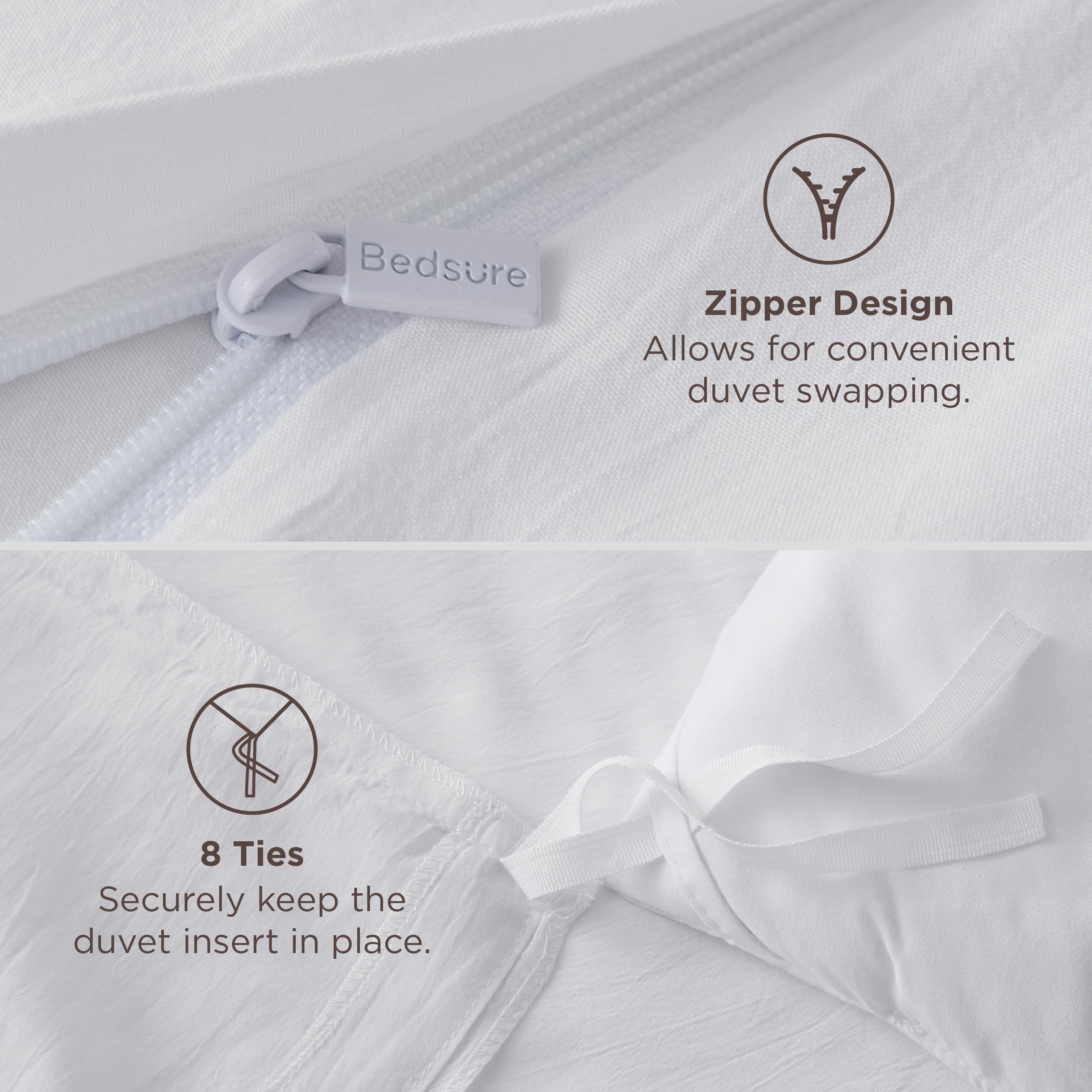Bedsure cama montada en dormitorio minimalista, mejora instantánea del ambiente