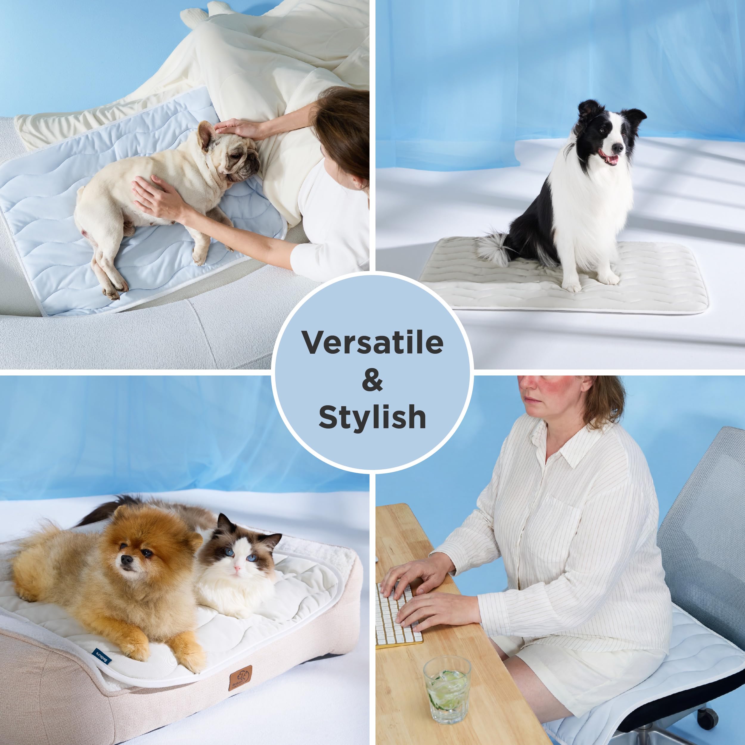 Bedsure etiqueta con instrucciones de lavado, mantenimiento sencillo y duradero