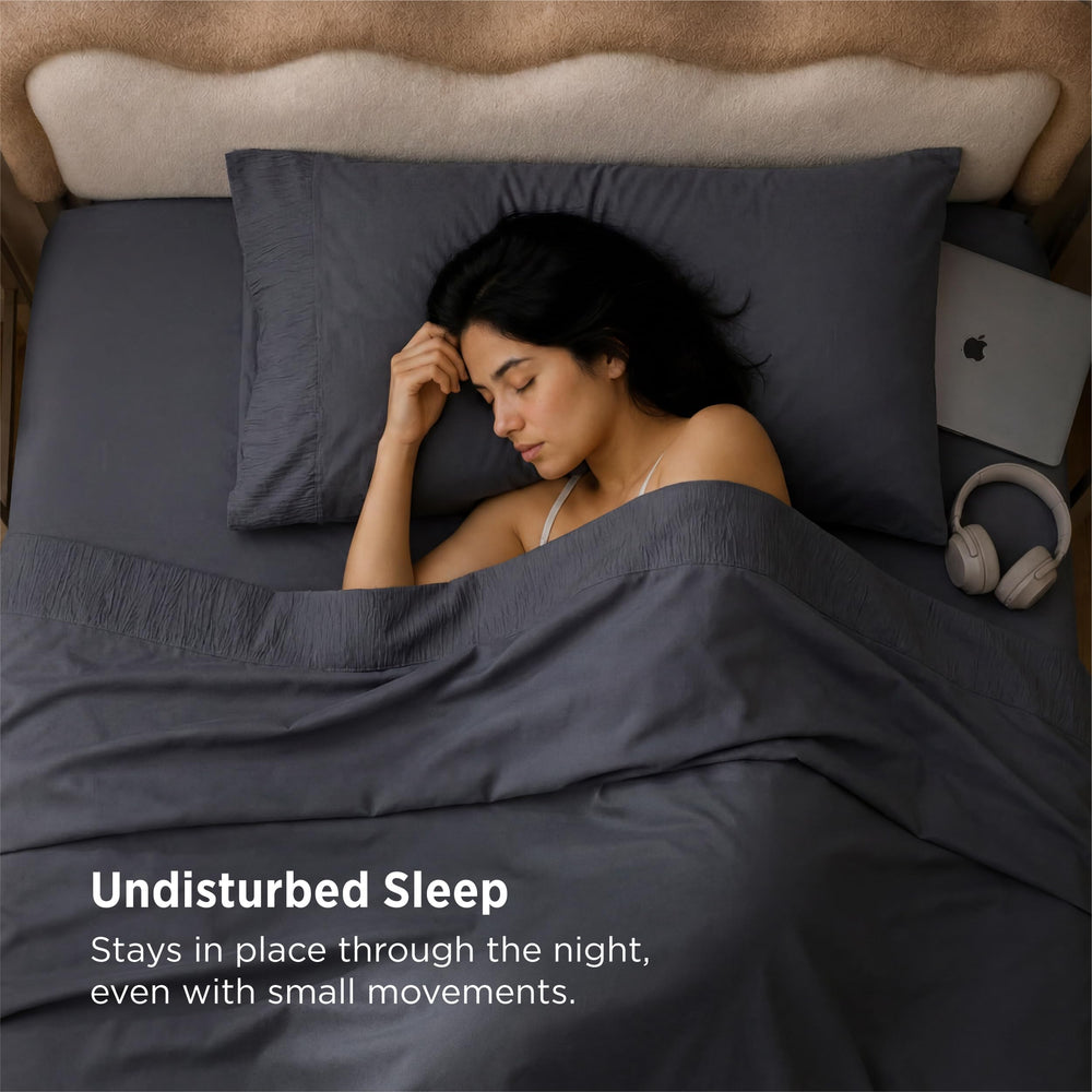 Bedsure comparación de tamaño que ilustra ajuste Twin XL en cama