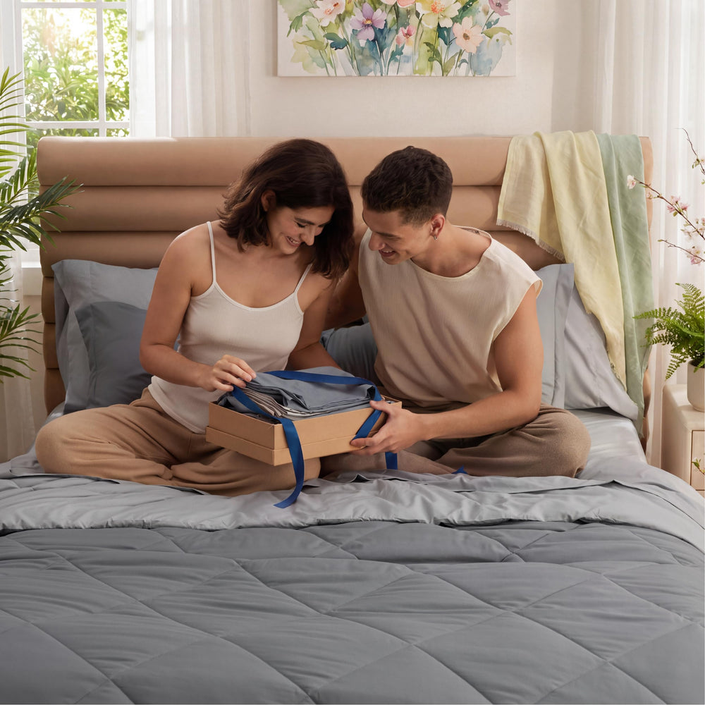 Bedsure comparación de tamaño Twin XL para visualizar proporciones exactas