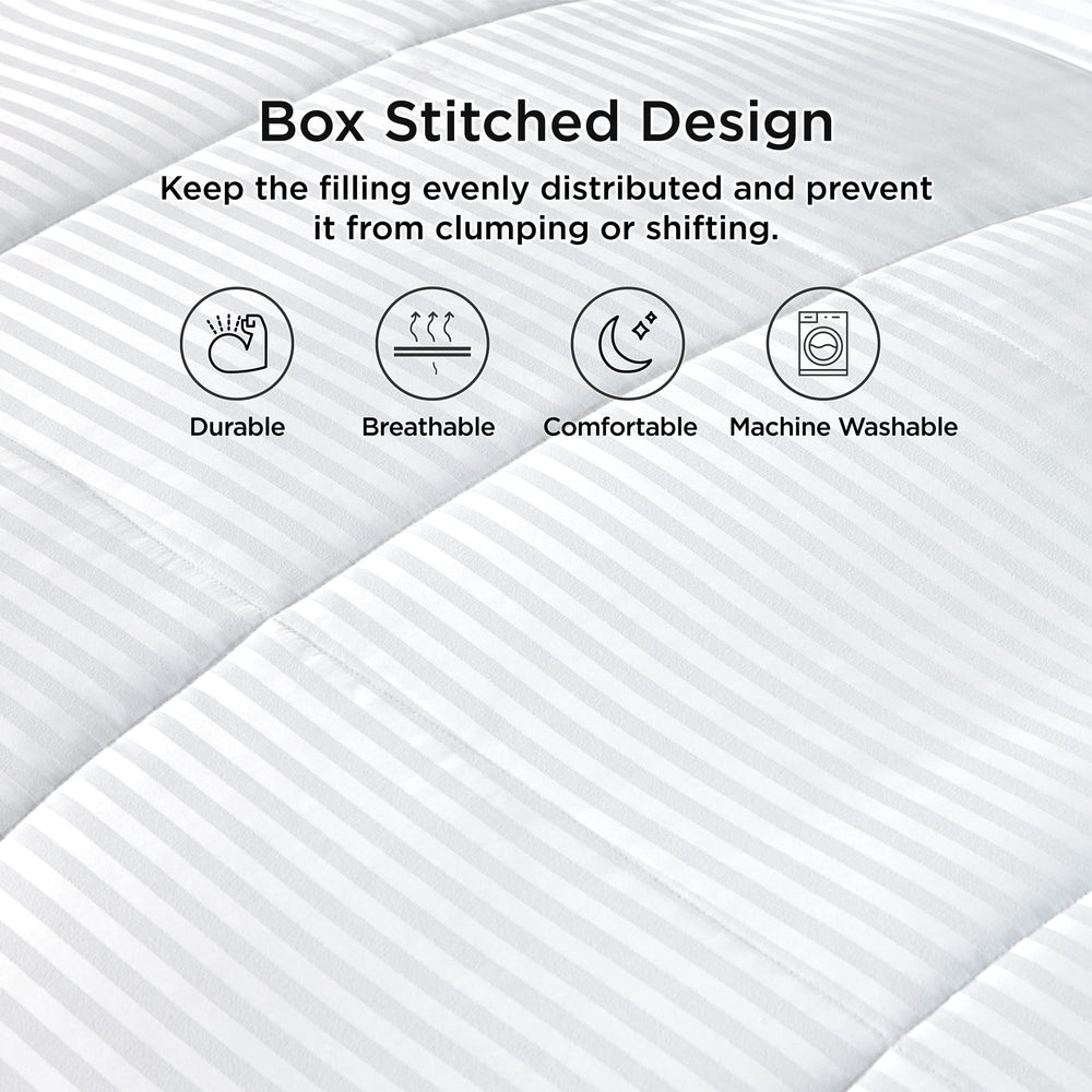 Bedsure costura en caja mantiene relleno uniforme y estable