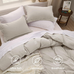 Bedsure detalle de costura y ataduras internas que aseguran el relleno sin desplazamientos